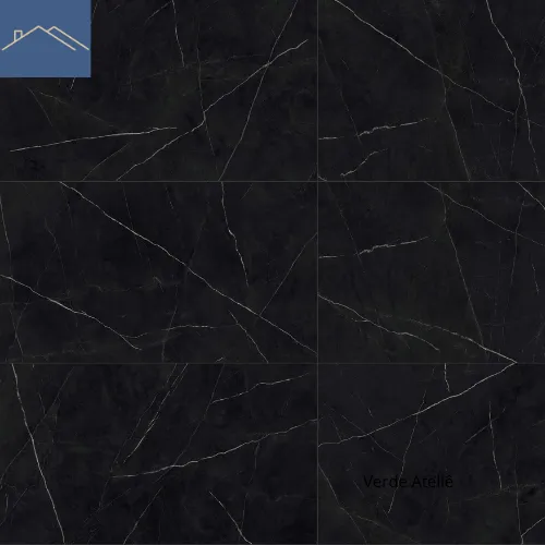 Pisos Porcelanato Royal Black Polido 80,5x140cm Villagrês — foto 3