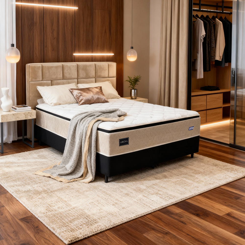 Colchão Cama Box Gazin Molas BlueWave King Size Girona 193x203