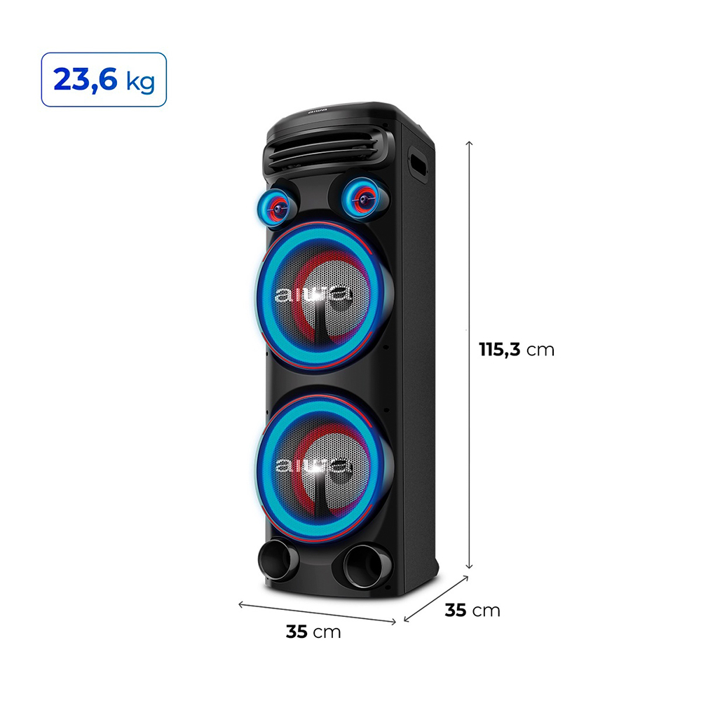 Caixa de Som Aiwa Torre 2300W Bluetooth — foto 3