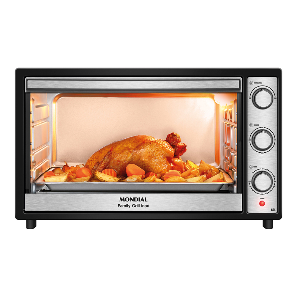Forno Elétrico 60L Mondial Family Grill Inox Bivolt — foto 10