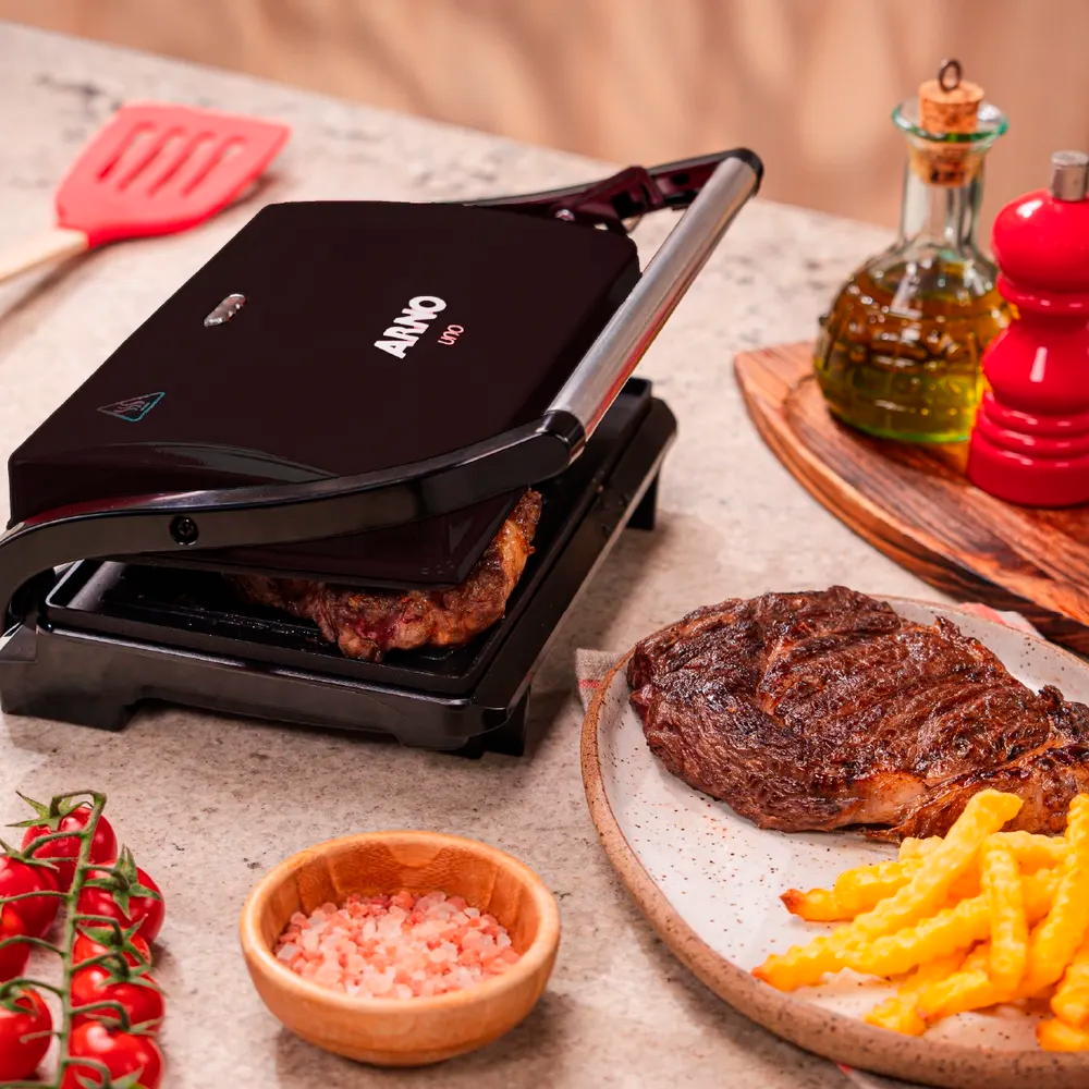 Grill Sanduicheira Arno Panini GPTO 850W — foto 7