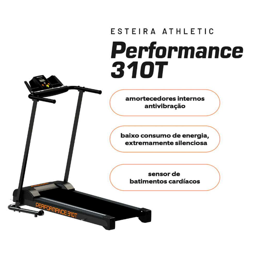 Esteira Ergométrica Athletic Performance 120Kg Motor 4.0Hp — foto 9