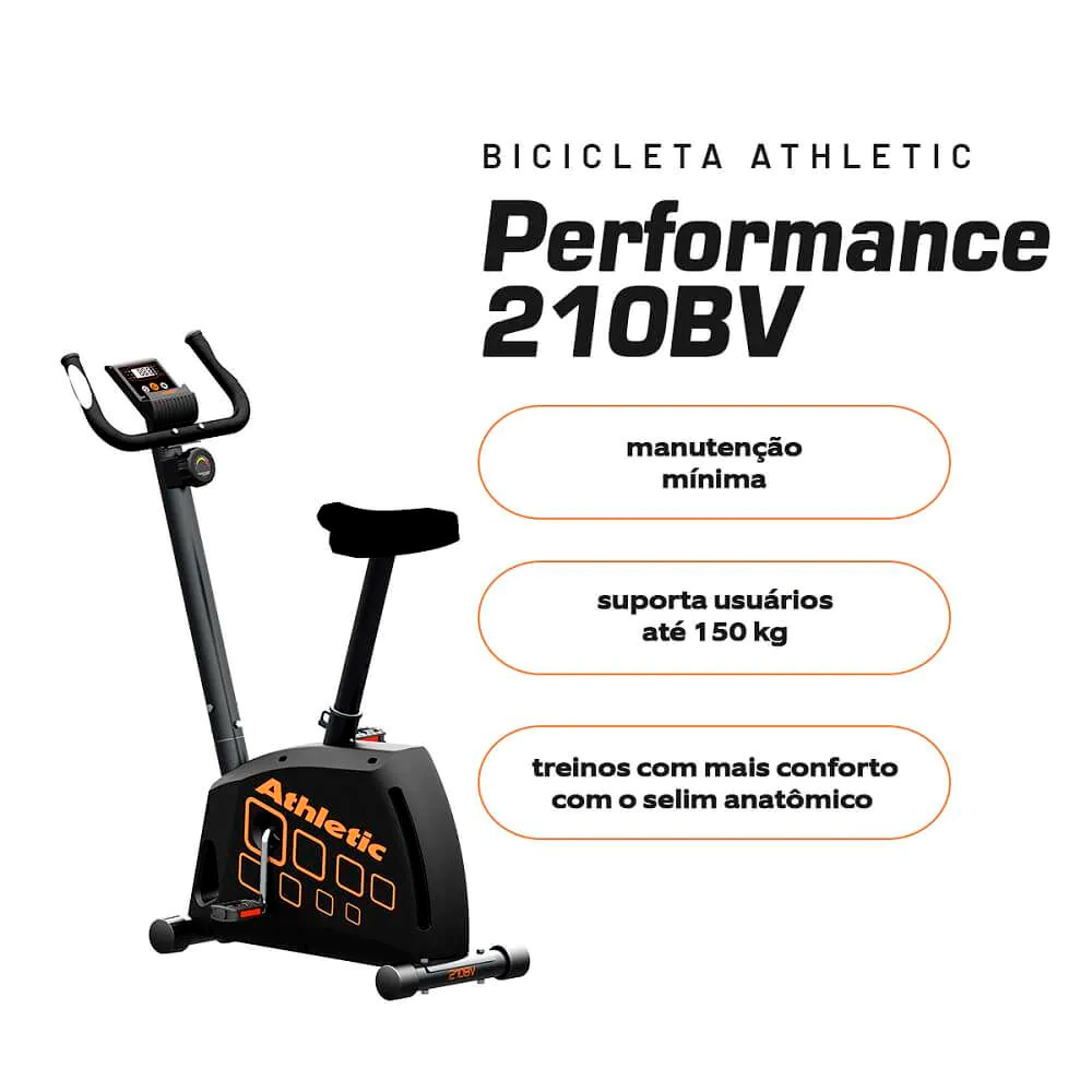 Bicicleta Ergométrica 11 Funções Athletic Performance 210BV — foto 3
