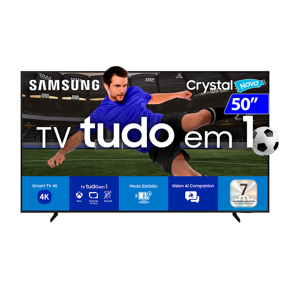 Smart TV Samsung LED 50" 4K Wi-Fi Tizen Crystal 4K UN50U8600FGXZD