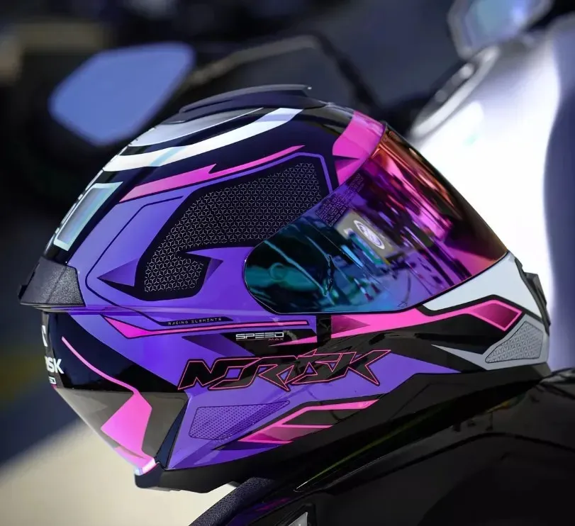 Capacete Integral Norisk Razor SpeedMax Roxo/Rosa — foto 4