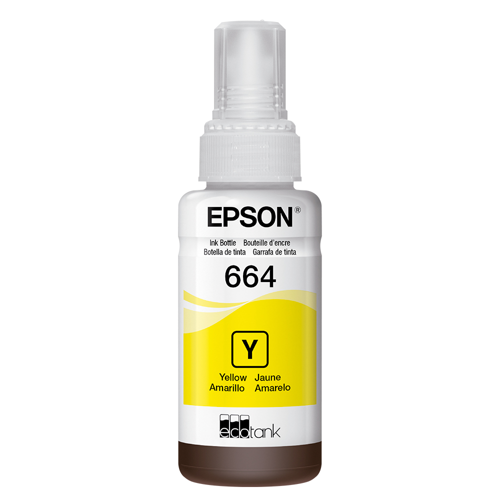 Refil para Tanque de Tinta Epson Amarelo Nº664 até 6.500 Páginas T664420-AL