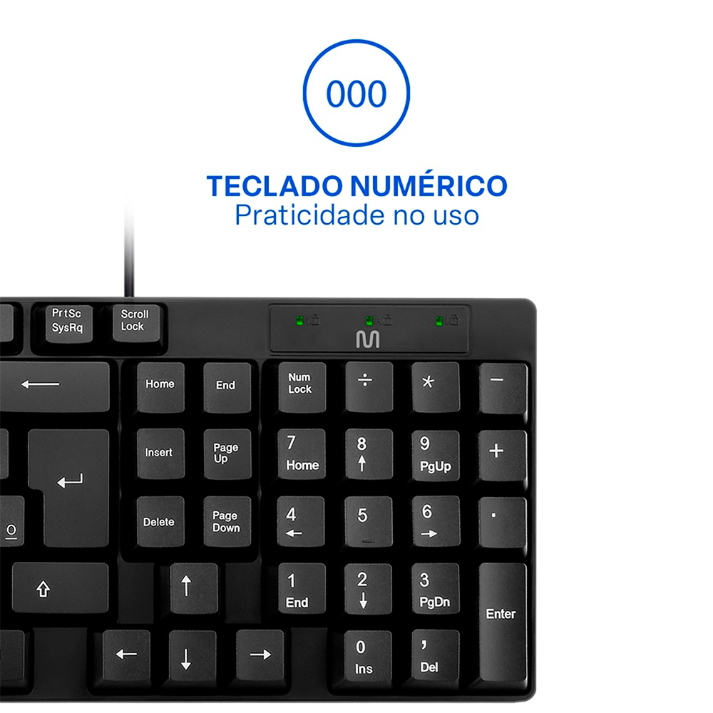 Teclado com Fio e Plug & Play TF100 Multi — foto 4