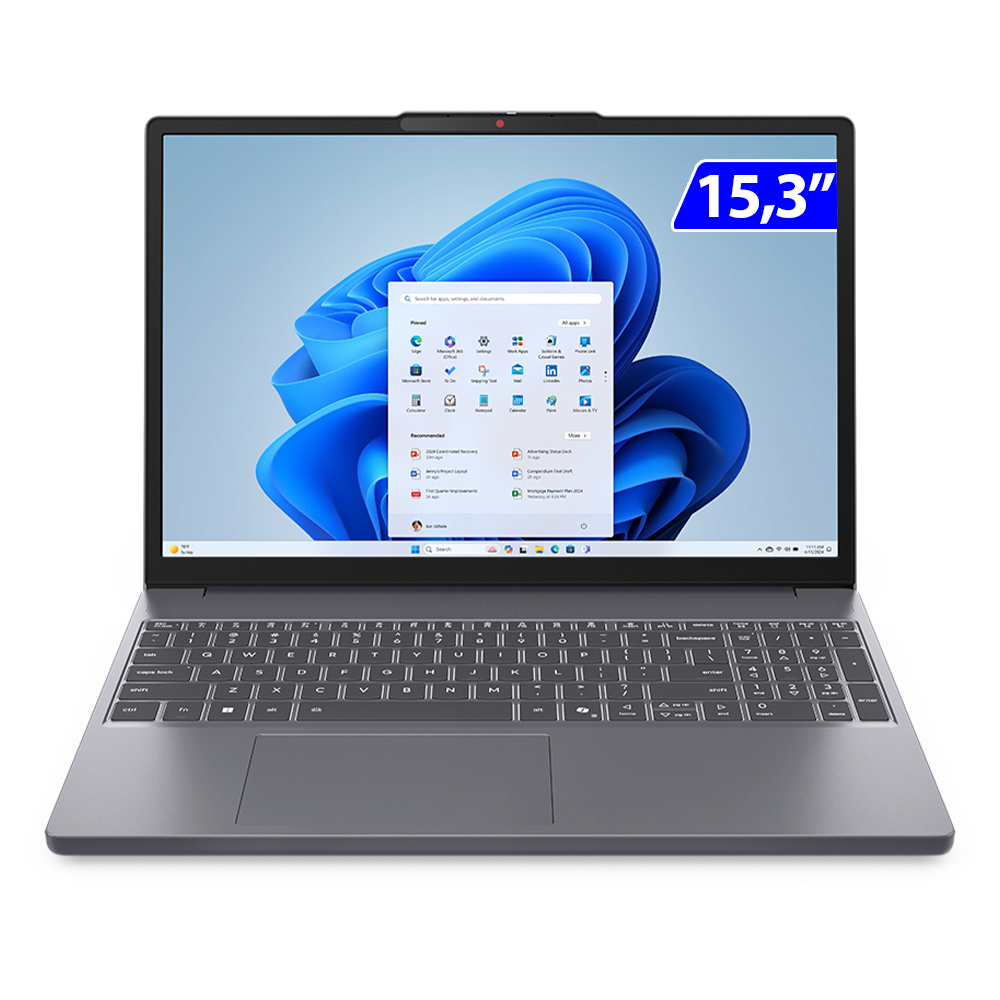 Notebook Lenovo IdeaPad Slim i3 I5 W11 8GB 512Gb SSD 15.3" 83NS0002BR