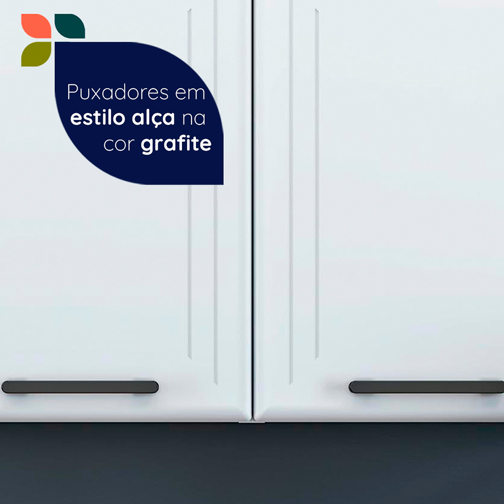 Armário Aéreo 120cm 3 Portas Aço Liz Telasul — foto 6