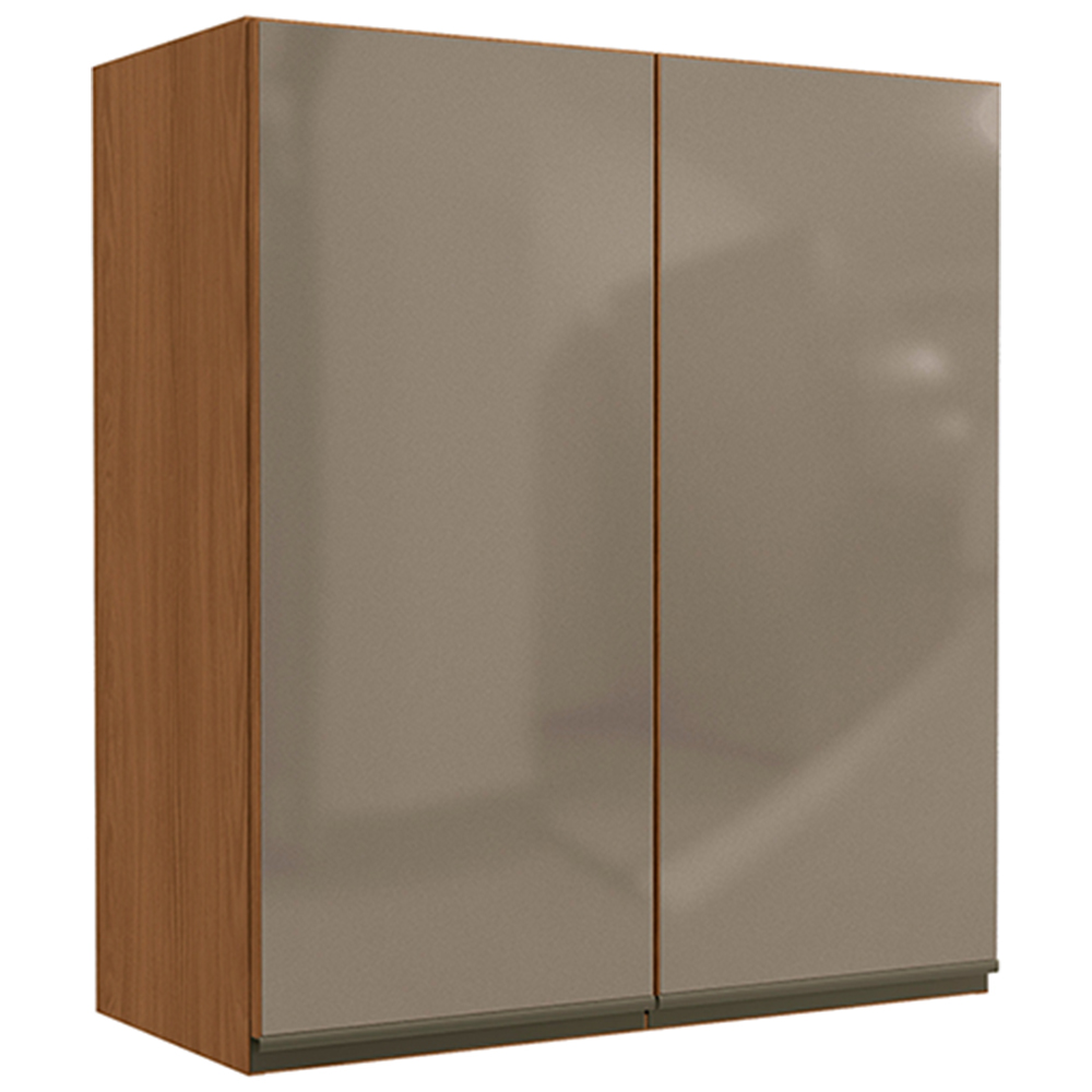 Armário Aéreo 2 Portas com Vidro 80cm MDP Maxxi Kappesberg