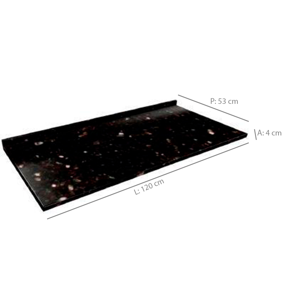 Tampo de Fórmica Granito 120 cm Telasul — foto 4
