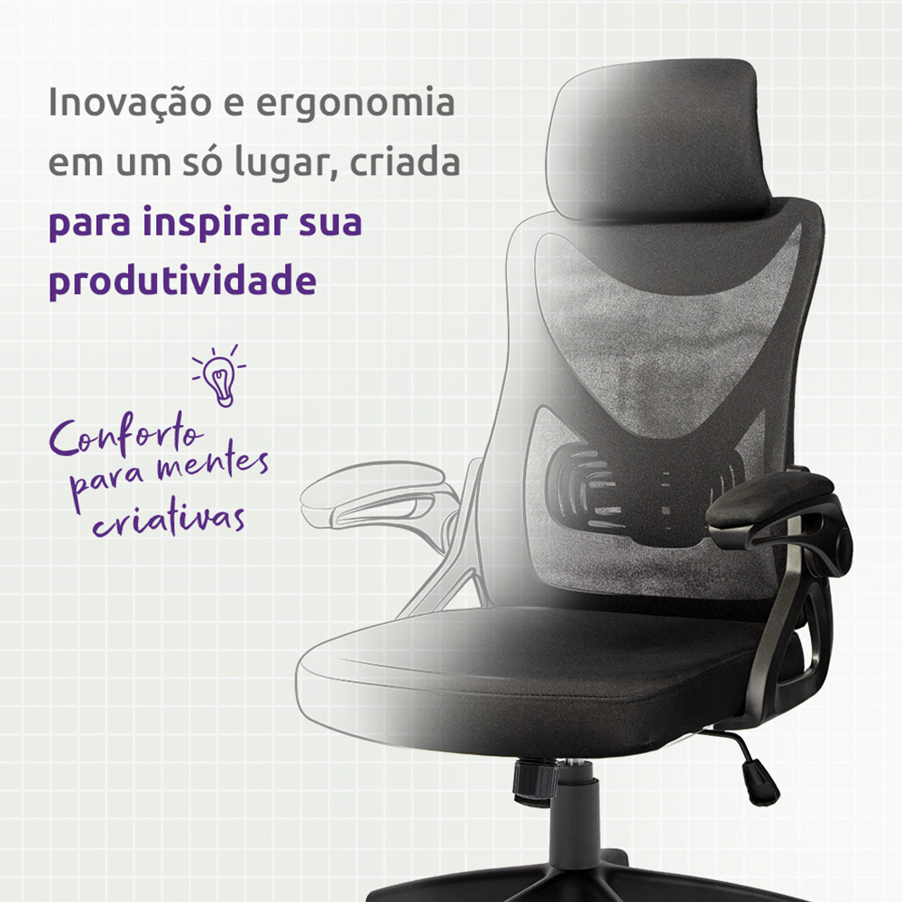 Cadeira Giratória Viper Pro Creative Rodízios — foto 8