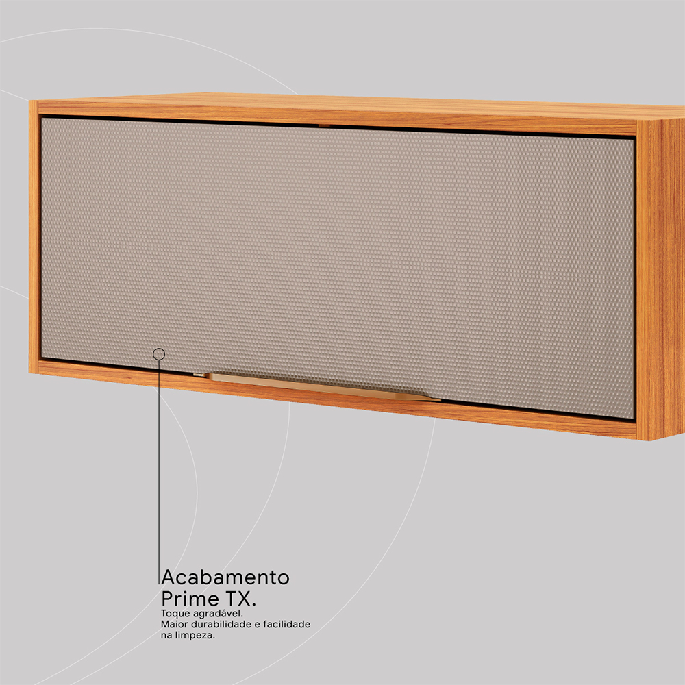 Armário Aéreo 80cm 1 Porta Plena Demóbile — foto 7