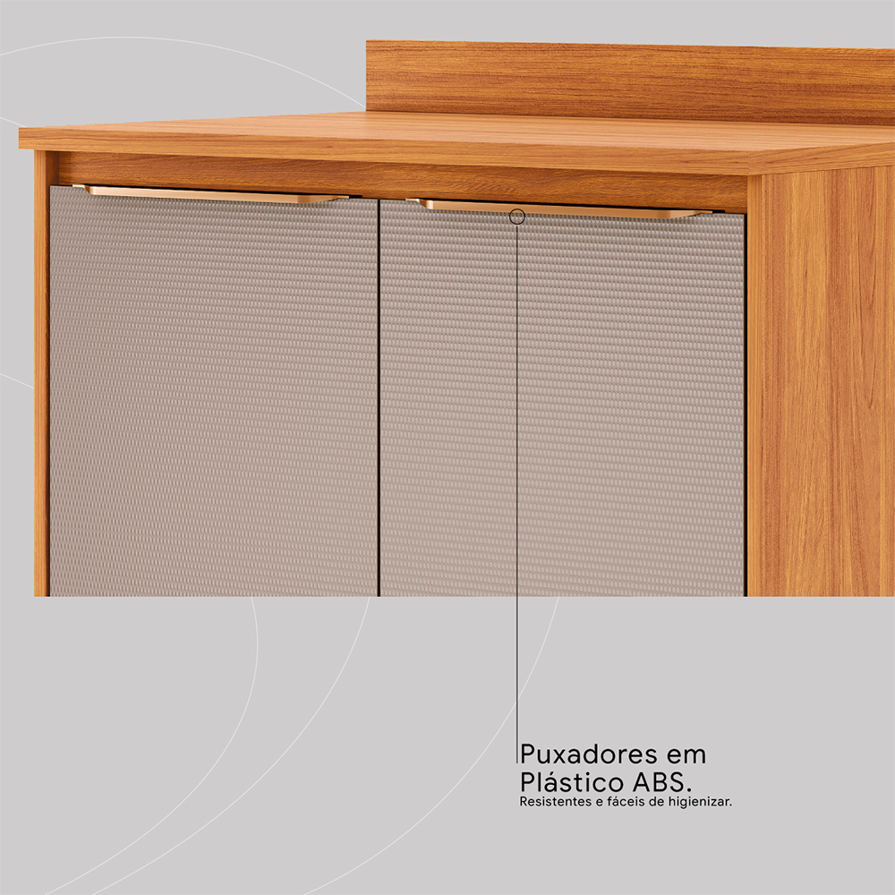 Balcão com Tampo 2 Portas 80cm Plena Demóbile — foto 6