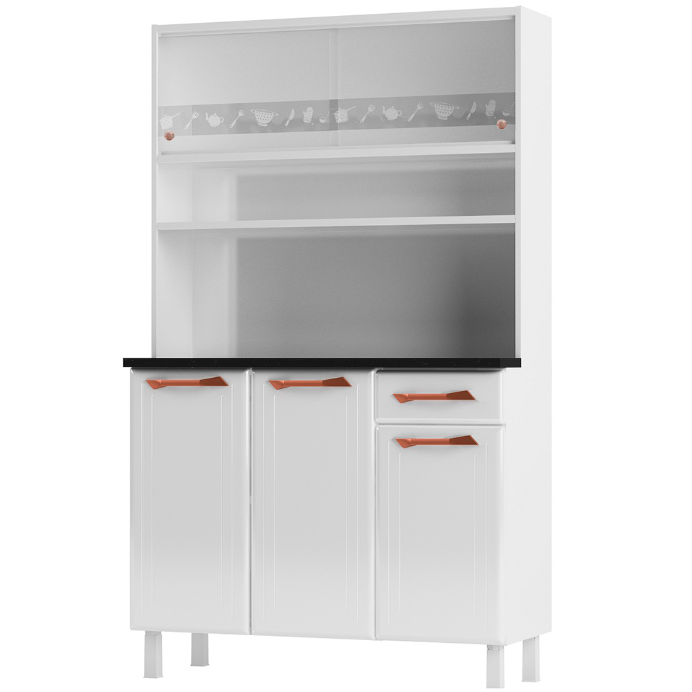 Cozinha Compacta 5 Portas 1 Gaveta Manu Telasul — foto 3