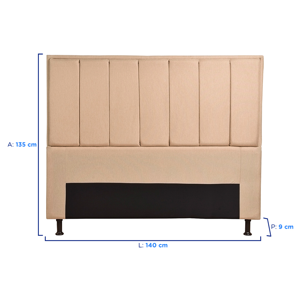 Cabeceira Casal 140cm Estofada Havana JS Móveis — foto 3