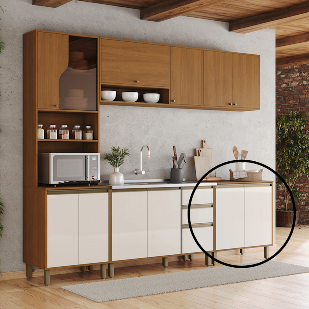Balcão com Tampo 2 Portas 80cm Venaly Henn — foto 6