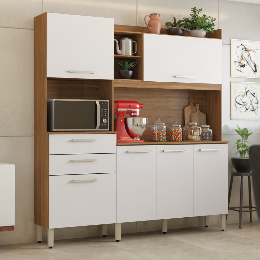 Cozinha Compacta 6 Portas 2 Gavetas Select Demobile — foto 8
