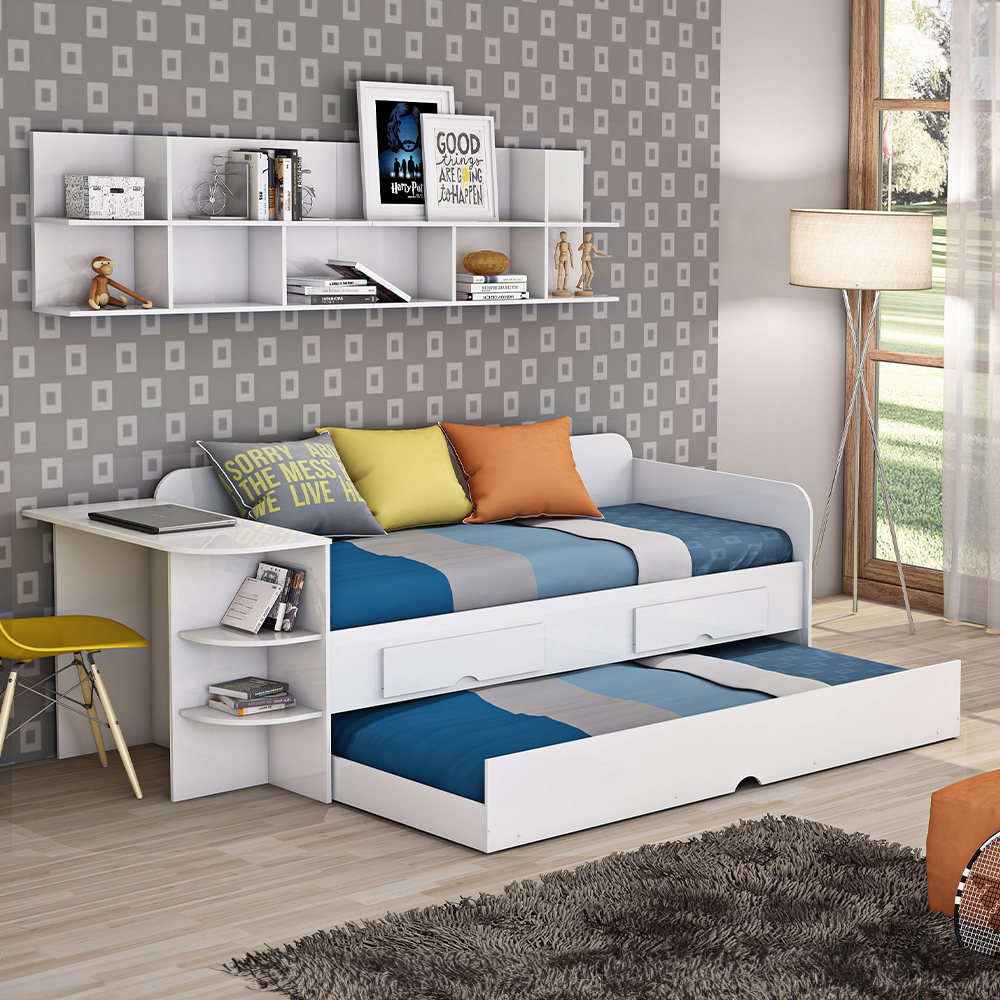 Sofá Cama Cimol Bibox Helena MDF com Escrivaninha — foto 7