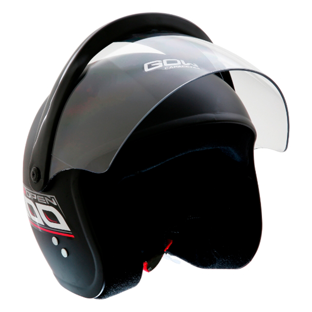 Capacete de Moto Aberto 58 Gow Inter Open 300 com Viseira