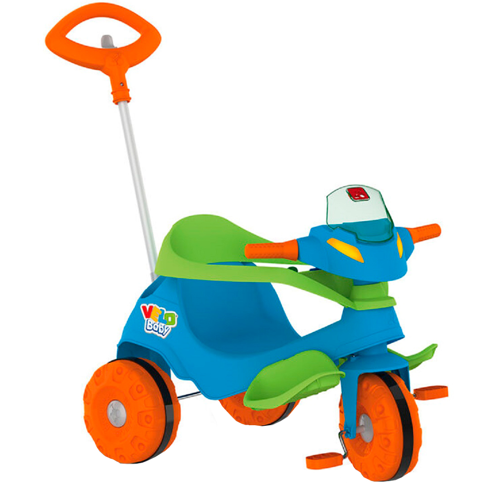 Triciclo Infantil Bandeirante Velobaby de Pedal com Empurrador — foto 6