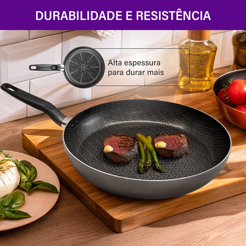 Frigideira Rochedo 3,3L Robusta Antiaderente — foto 10