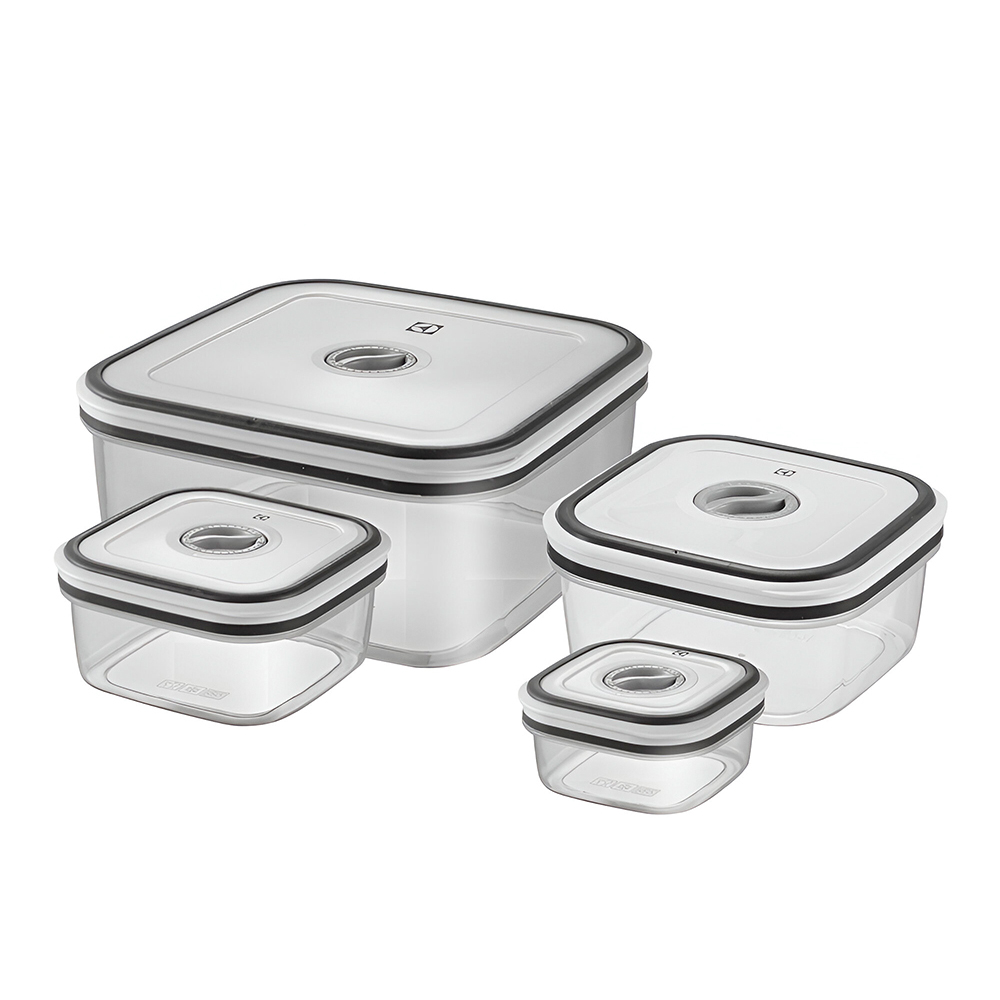 Conjunto de Potes Herméticos 4 Peças de Plástico Electrolux