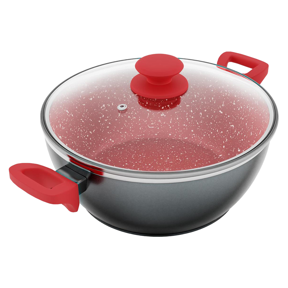 Panela Avulsa Philco 4,6L com Revestimento Redstone Tampa de Vidro PPN24A