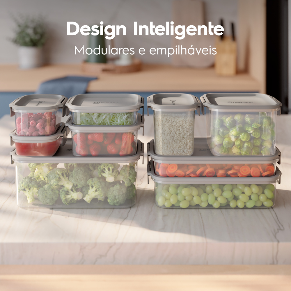 Conjunto de Potes Herméticos Electrolux 8 Unidades — foto 6