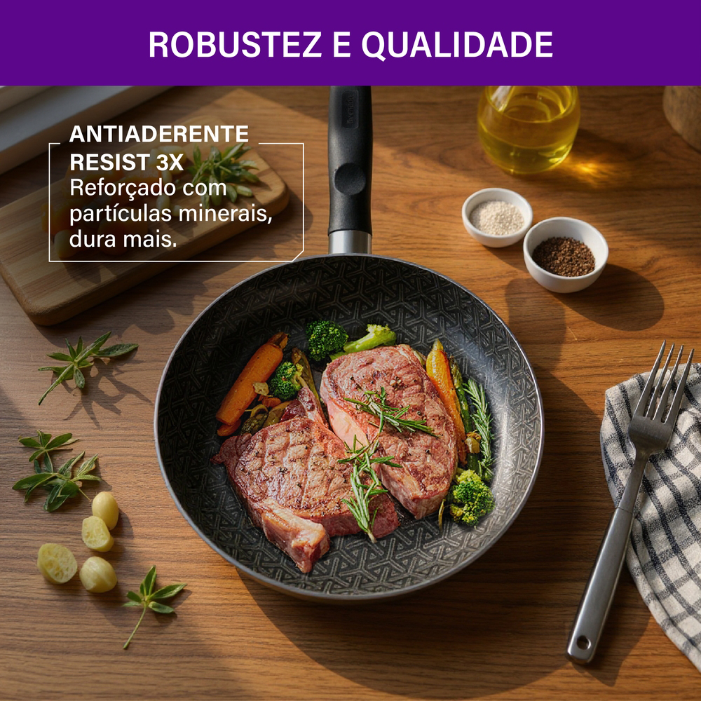 Jogo de Panelas Rochedo Antiaderente 5 Peças Robusta — foto 7