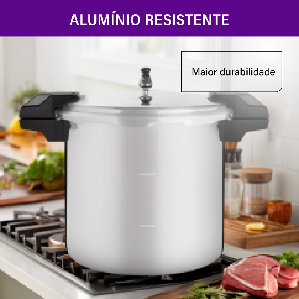Panela de Pressão Rochedo Alumínio 20L Pro — foto 10