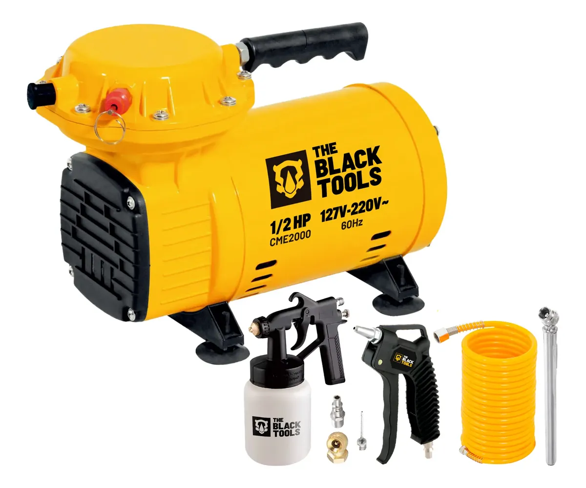Compressor De Ar Direto Elétrico Pintura 1/2 Hp