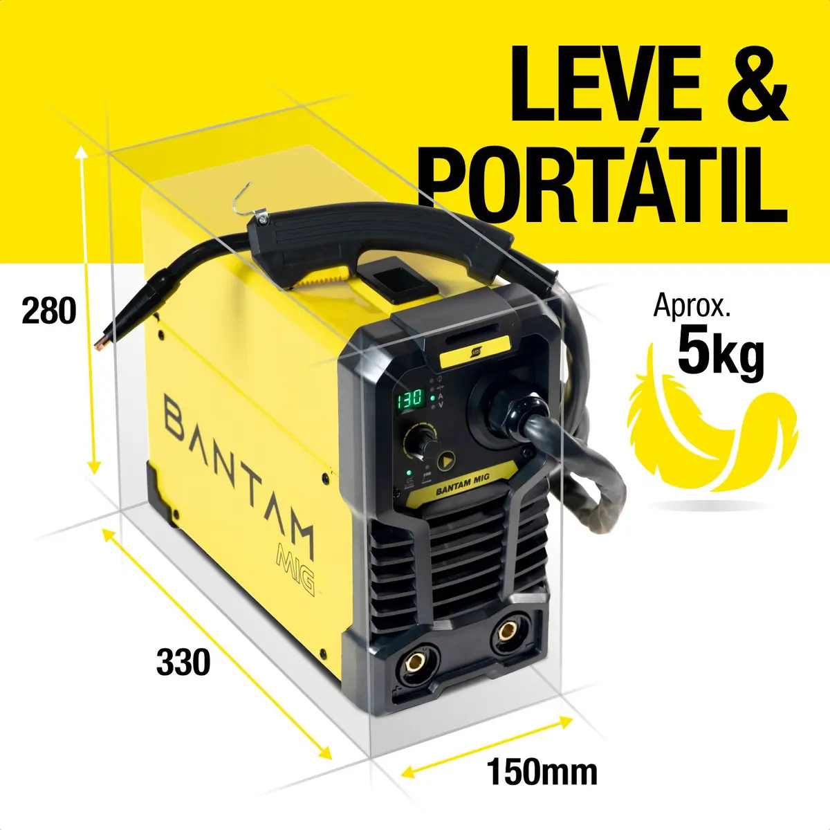 Máquina De Solda Mig Esab Bantam Mig Inversora — foto 5