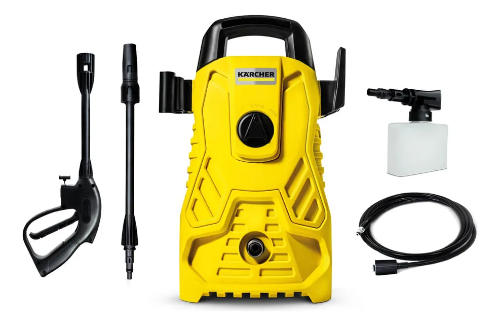 Lavadora de Alta pressão Kärcher Compacta 1500 PSI/Libras 1400W 300L/h com Aplicador de Detergente e Lança Regulável