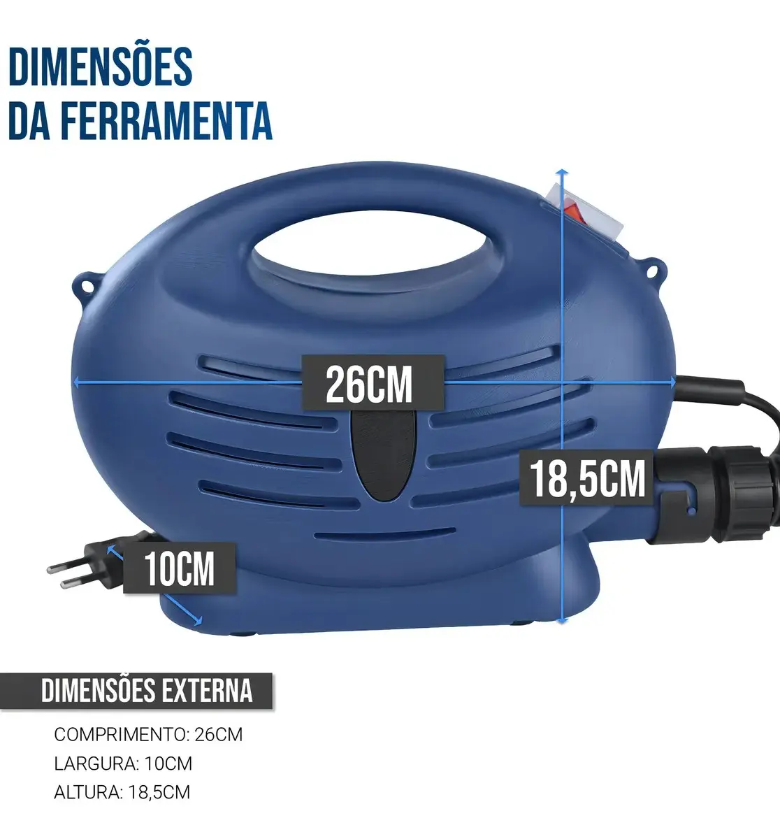Pistola de Pintura Elétrica OzzyTools 650W com Tanque de 700mL — foto 3