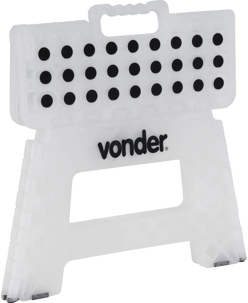 Banqueta Plástica Dobrável Vonder Branca 220 mm — foto 3